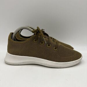 Allbirds Tree Runners Mesh Sneakers Mens Sz 9 Brown Beige Shoes Walking Lace Up